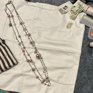 Henri Bendel pearl and crystal necklace